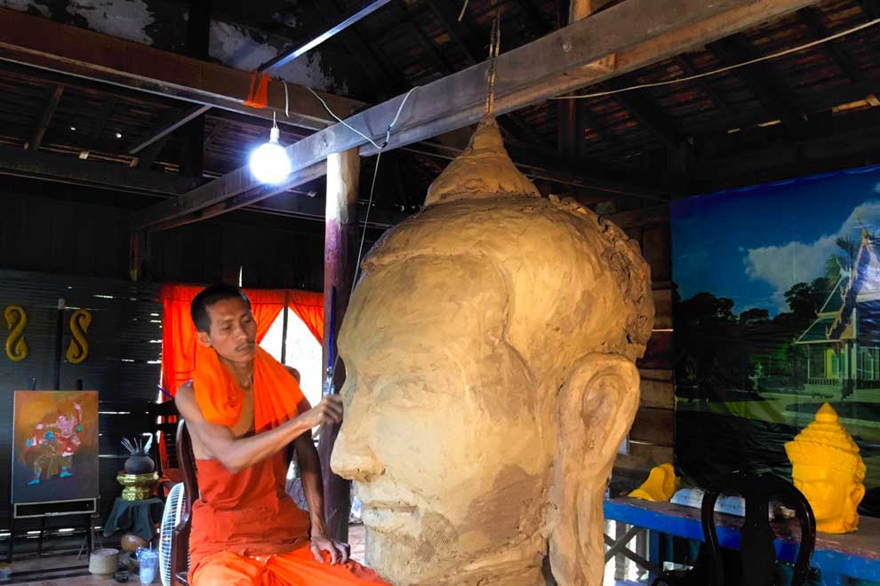 Monk brings Khmer myths to life in clay Monk brings Khmer myths to life in clay