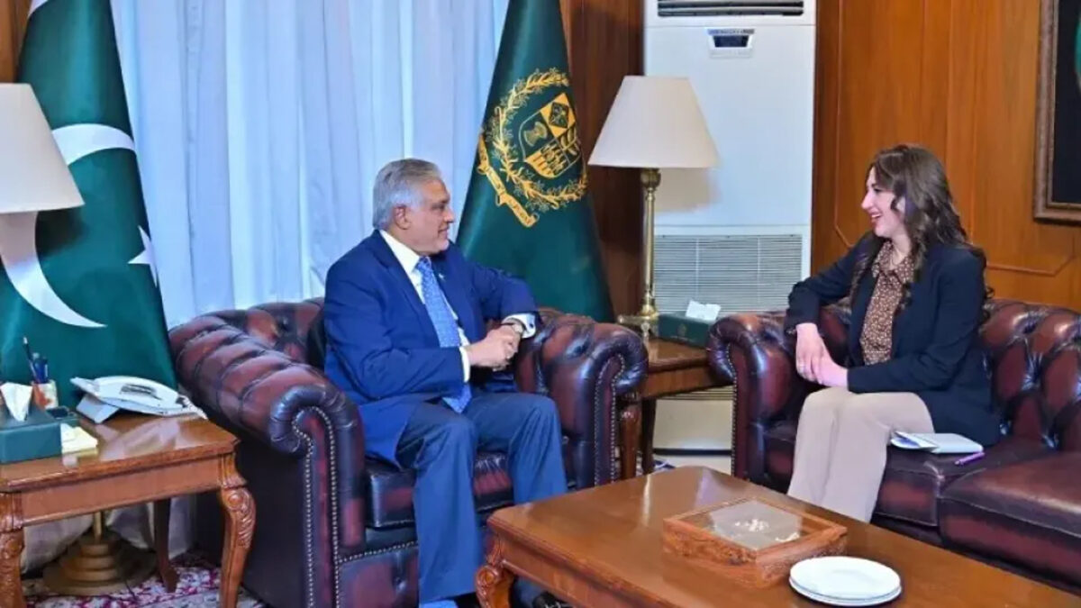 US President Trump announces extension in ceasefire at request of Pakistan, PM army chief until Iran submits proposal Deputy Prime Minister and Foreign Minister Ishaq Dar meets US Chargé d’Affaires Natalie Baker on Tuesday. PHOTO: PAKISTAN FOREIGN OFFICE/DAWN