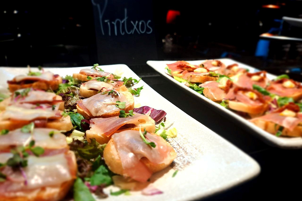 A selection of pintxos with uniquely Basque influences. Joan Zheng