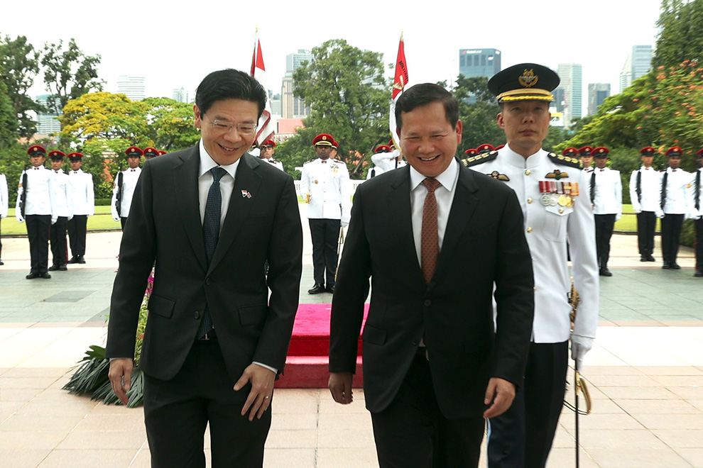 Manet, Wong pledge closer Cambodian-Singaporean ties Manet