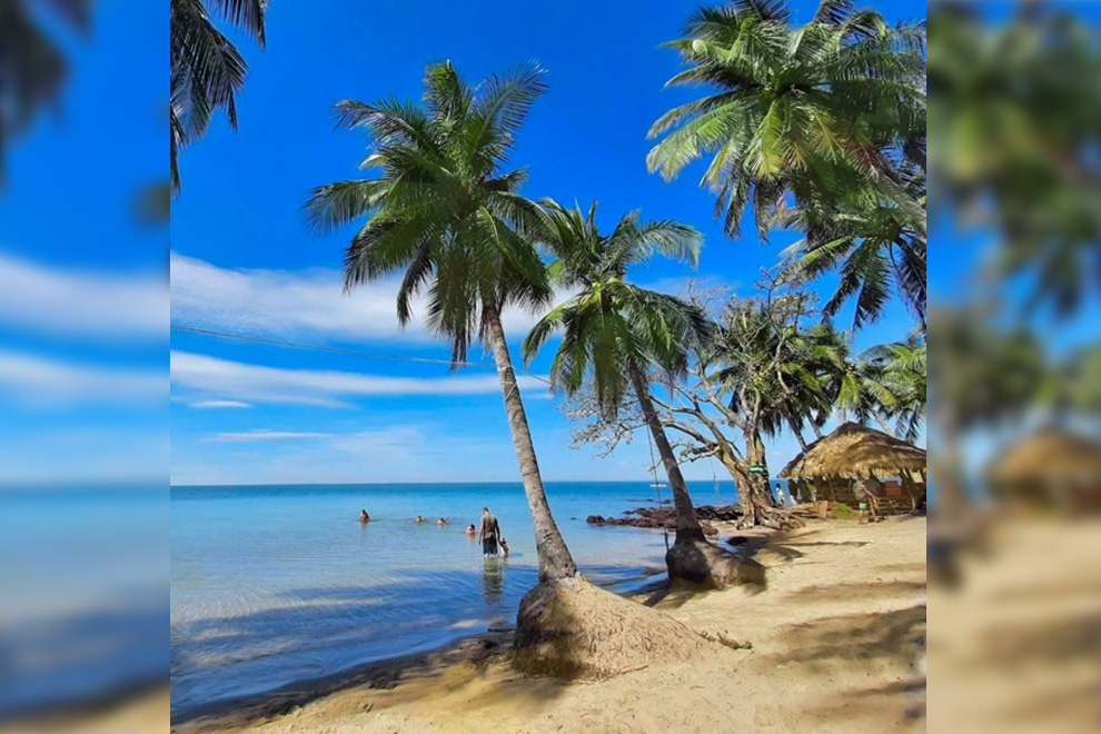 Those who make it to dawn will want to refresh themselves with a dip at the nearby lagoon. Supplied
