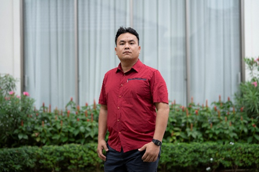 Contemporary artist and photographer Chhoy Bunsokheng is leader of the volunteer group WALK – Across Cambodia. Supplied