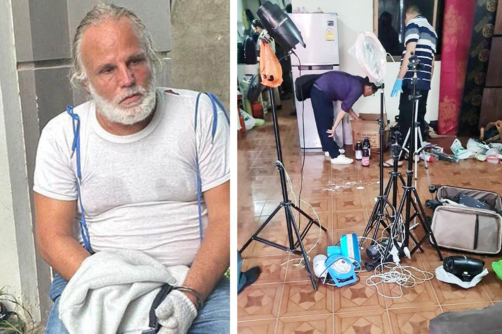 Swiss national Stephan Werner was arrested for live streaming the sexual abuse of children, after a two-month investigation in Phnom Penh. Supplied