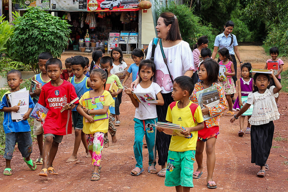 PeopleStories executive director and founder Victoria Miloschewsky is determined to help disadvantaged children complete school and gain a brighter future. Supplied