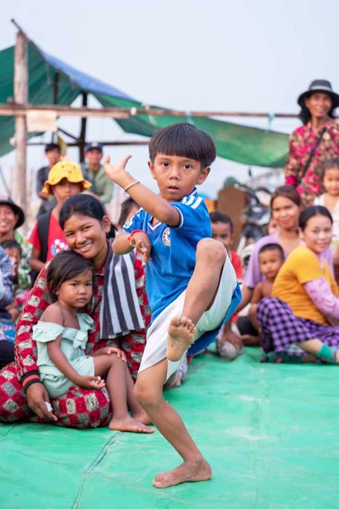 5-year-old Kakada performs the Hanuman dance that wowed the Cambodian public. KATAC