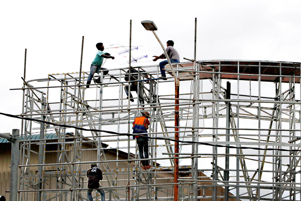 Majority of construction workers lack social security