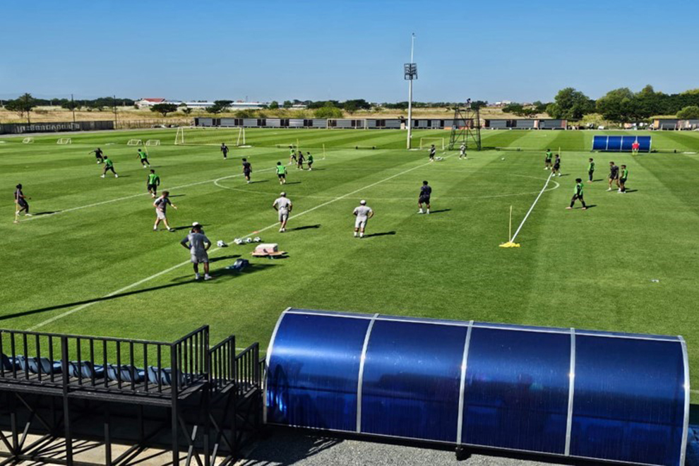 Preah Khan Reach Svay Rieng FC Training Ground boasts two full-size grass pitches. Svay Rieng FC via social media