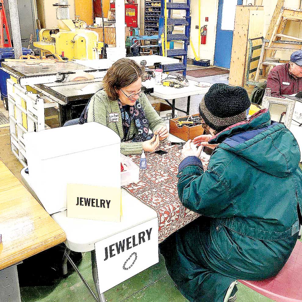 At a repair fair, people can bring their shoes, clothing, bags, luggage, watch batteries, bicycles, jewellery and more for repair by experts. SUPPLIED