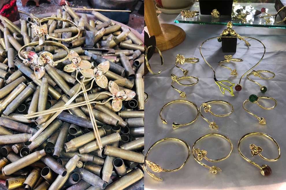 Bullets to bracelets: Siem Reap man makes waste from war wearable