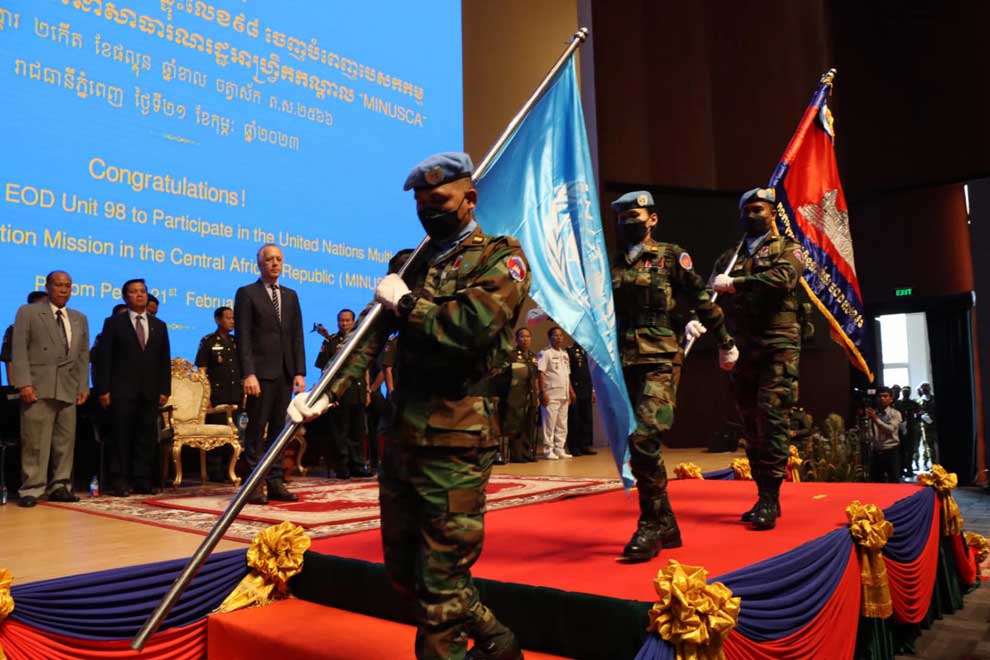 First woman-led unit's troops off to UN mission