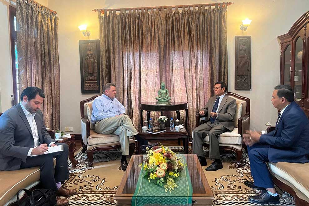 Sokha meets French envoy, US Senate official over trial Sokha meets French envoy