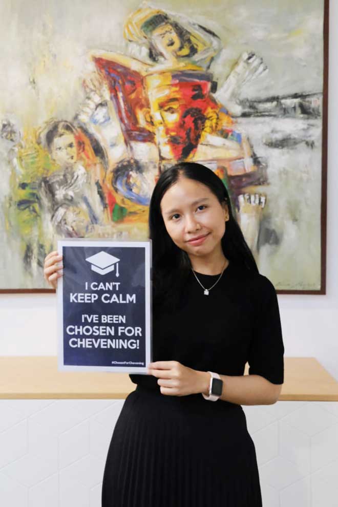 One of this year’s UK government scholarship winners, Chhim Chaknineath. SUPPLIED