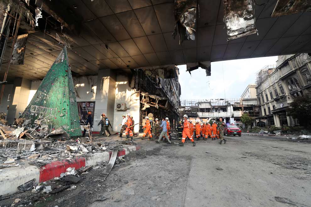 Poipet casino buildings gutted by fire demolished Poipet casino buildings gutted by fire demolished